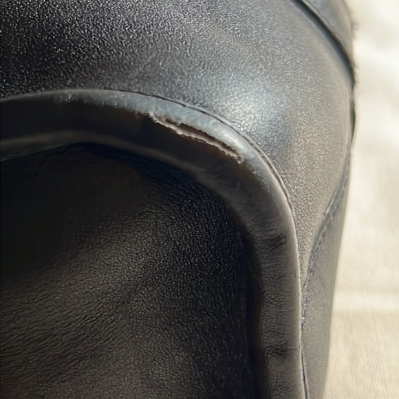 Vintage Coach Black Envelope Portfolio Briefcase Tote Bag With Brass Hardware - Picture 12 of 12